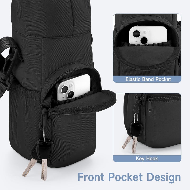 HavenMinds Portable Travel Bag for Breast Milk Cooler, Fits Milk Cooler & Portable BreastMilk Chiller, Leakproof,Insulated & Scratch-Resistant Bottle Carrier with Shoulder Strap & Extra Storage，Black - Image 5